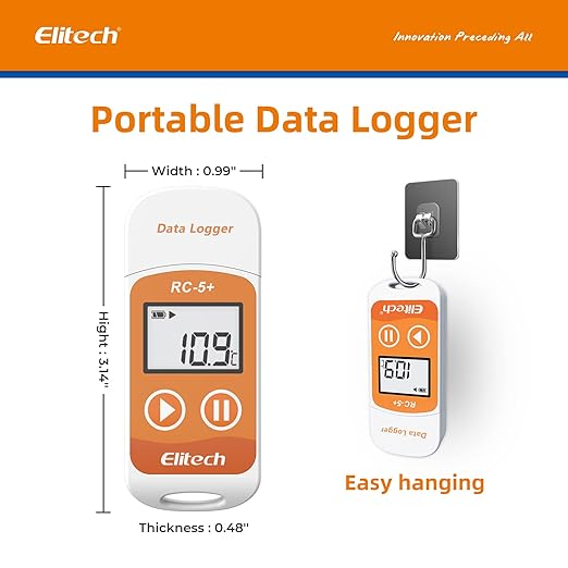 Elitech RC-5+ Digital PDF USB Temperature Data Logger Reusable Recorder - Image 4