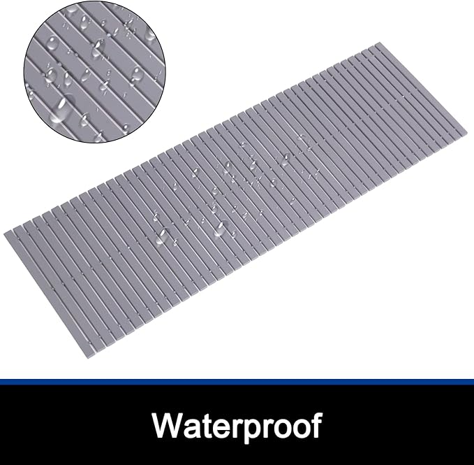 Bath Mat Bathroom Runner Long Large Rugs Floor Wood Shower Bathtub Waterproof - Image 3