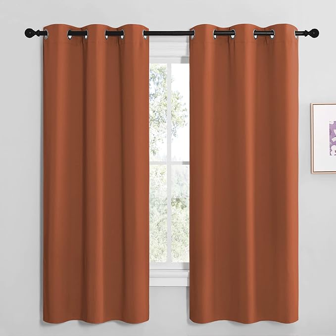 NICETOWN Bedroom Blackout Curtains 68 inches Long, Privacy and Thermal by NICETOWN