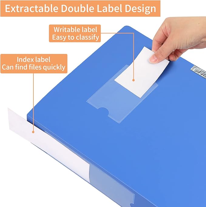 HUA JIE A4 Storage File Boxes Plastic Archives Cases - Image 7