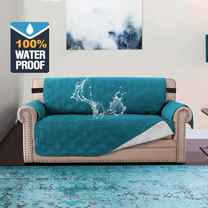 H.VERSAILTEX 100% Waterproof Sofa Slipcover Washable Loveseat Cover - Image 2