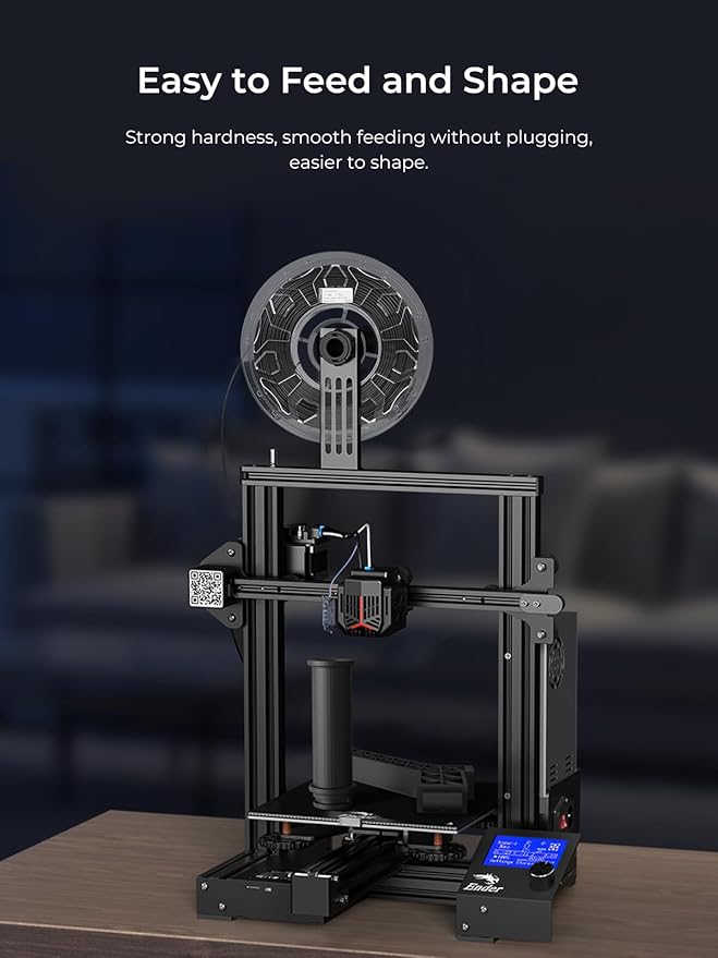 Creality Carbon Fiber Filament 1.75mm, 3D Printer Filament, 1kg Spool, No Warp - Image 4