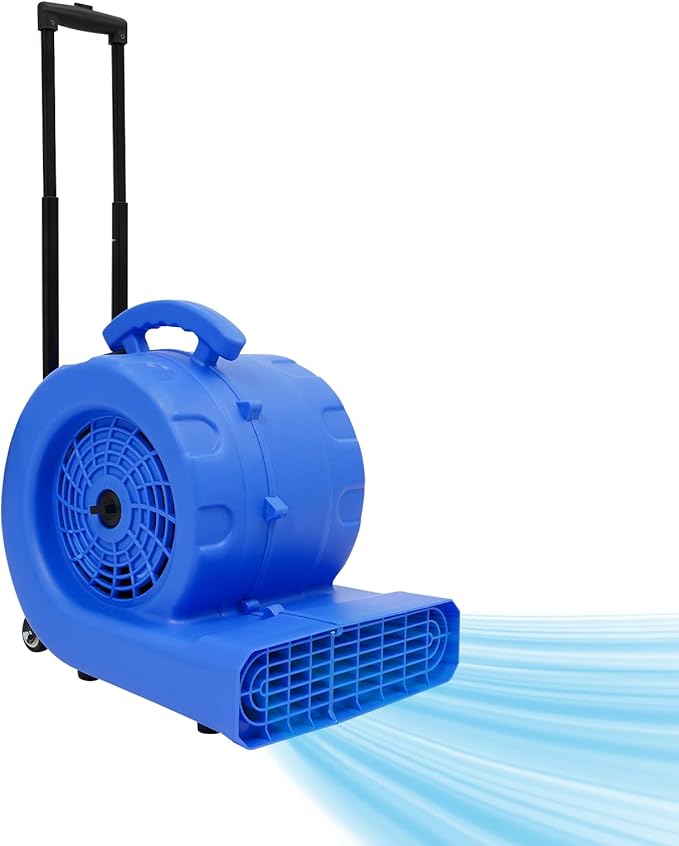 Air Mover Blower Fan, 750W 3-Speed Carpet Dryer Fan by Unknown