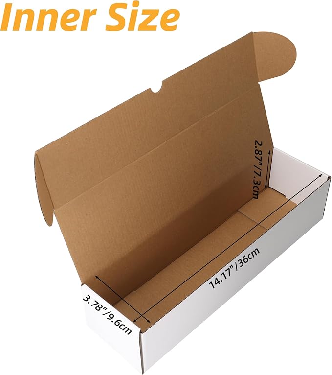 Bulk 1200 Capacity Trading Cards Storage Box, in Total 25 Pack Brown White - Image 2