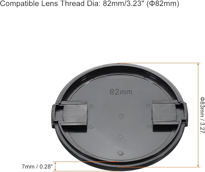PATIKIL Camera Lens Cap, 2 Pack Sides Pinch Front Lens Cover - Image 2
