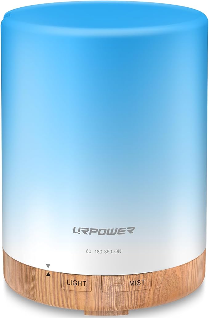 URPOWER 300ml Essential Oil Diffuser Ultrasonic Air Humidifier AUTO Shut Off by URPOWER