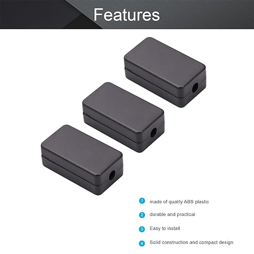 Fielect 10Pcs Dustproof Electronic Junction Box Plastic Enclosure Project Box - Image 3