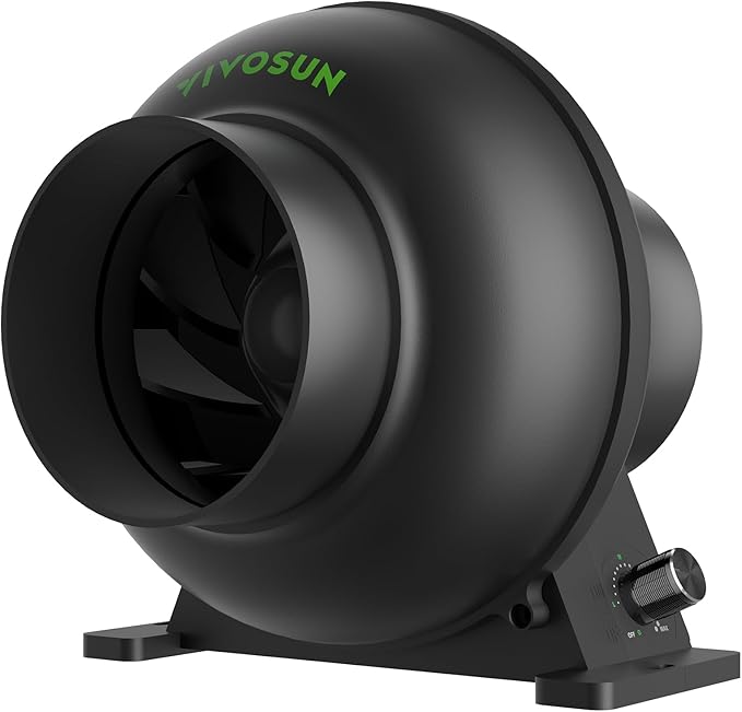 VIVOSUN M4 4-Inch Inline Duct Fan, 195 CFM Ventilation Fan by VIVOSUN