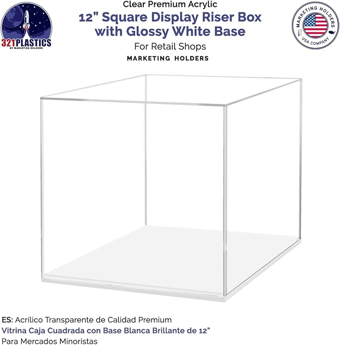 12" Clear Acrylic Display Box - Image 2