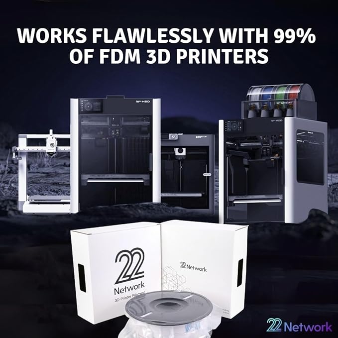 22 Network PLA 3D Printer Filament 1.75mm, 1kg Spool, Dimensional Accuracy - Image 7