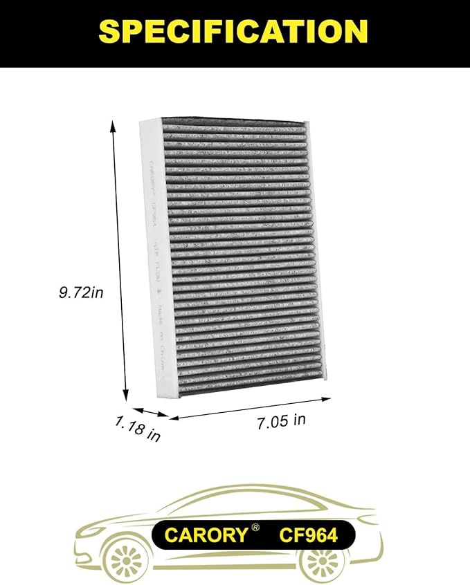 CARORY Cabin Air Filter w/Activated Carbon - Image 2