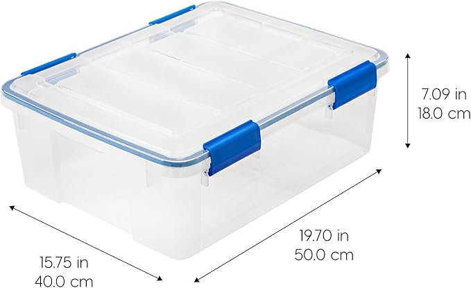 IRIS USA 26.5 Quart WEATHERPRO Plastic Storage Box - Image 2