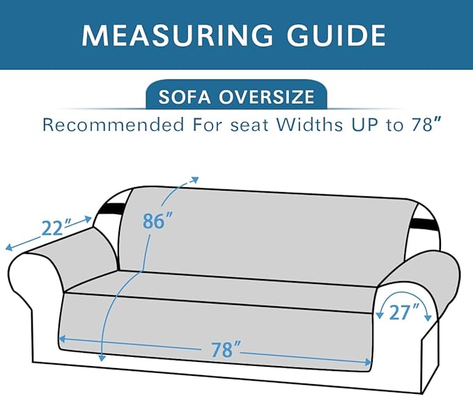 H.VERSAILTEX 100% Waterproof Sofa Slipcover Washable Sofa Cover Non-Slip Couch - Image 3