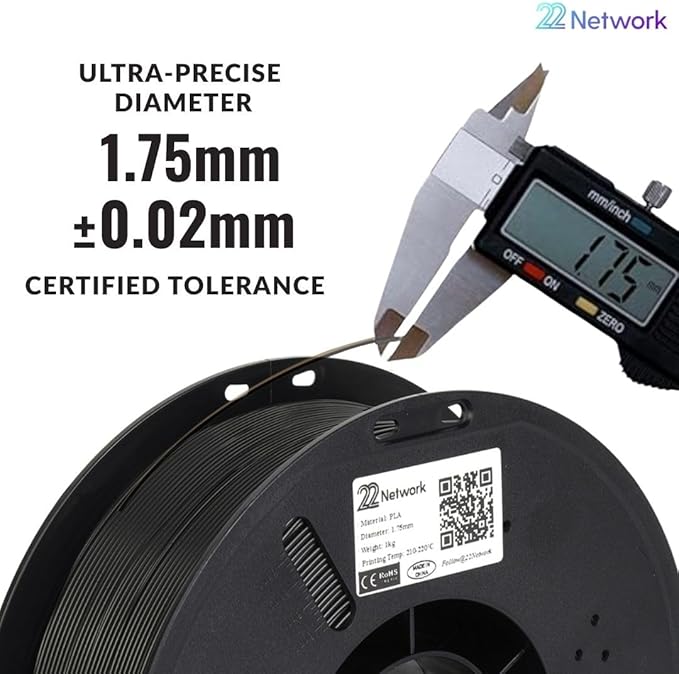 22 Network PLA 3D Printer Filament 1.75mm, 1kg Spool, Dimensional Accuracy - Image 6
