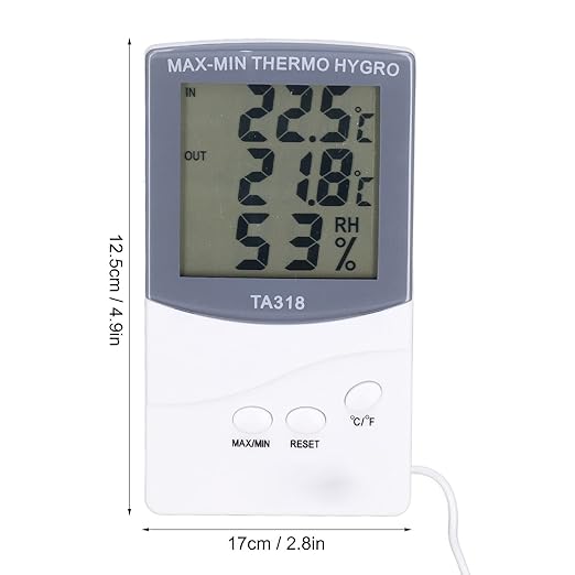 Indoor Outdoor Thermometer, Accurate Digital Hygrometer Indoor Thermometer - Image 5