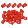 DMiotech 100 Pack 11mm ID Red Screw Thread Protectors Rubber End Caps Bolt by DMiotech