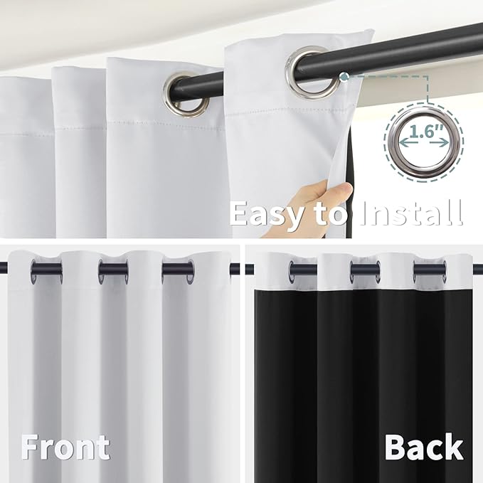 BGment Short Blackout Curtains 54 Inch Length - Image 6