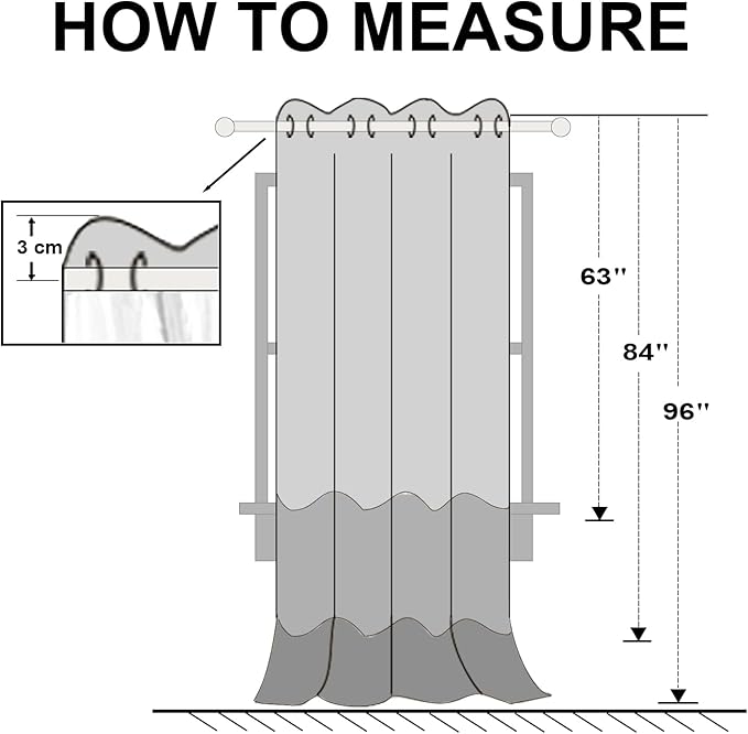 Hiasan Blackout Curtains for Bedroom, 52 x 63 Inches Length - Image 7