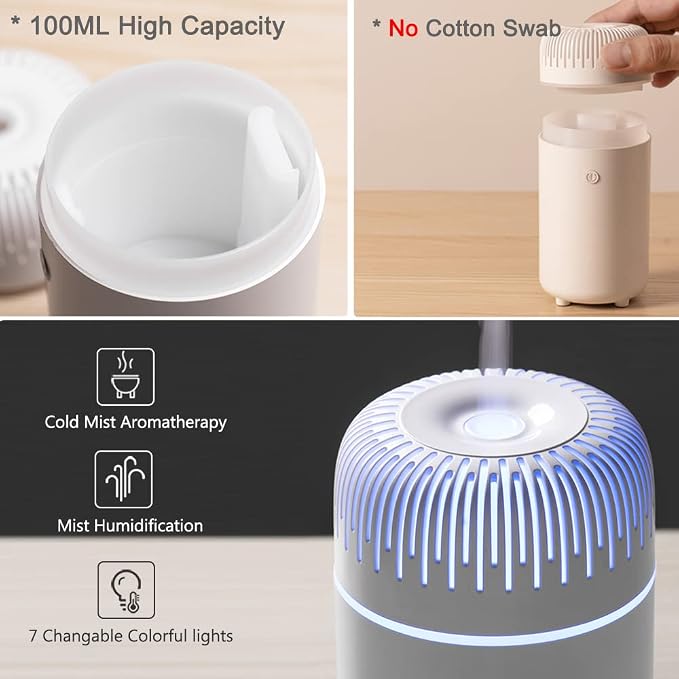 Car Diffuser Humidifier USB Aromatherapy Essential Oil Air Freshener USB Cool - Image 8