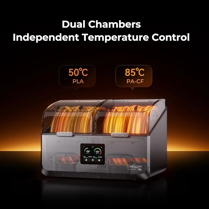 Creality Upgraded Filament Dryer 4 Spools, Space Pi X4 Filament Storage Box - Image 7