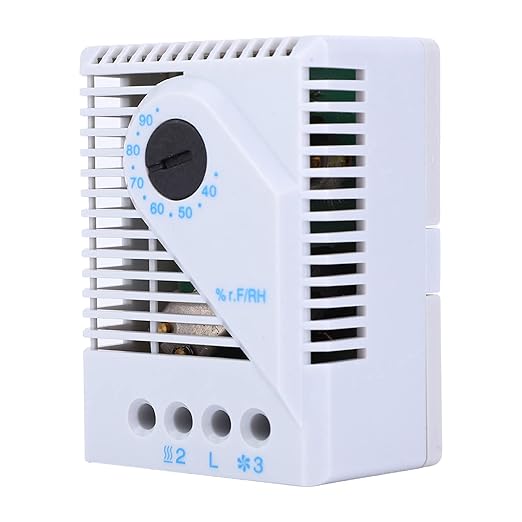 Mechanical Humidity Controller, 2-3 Pole Terminal, 12‑250V Input, Back Rail - Image 4
