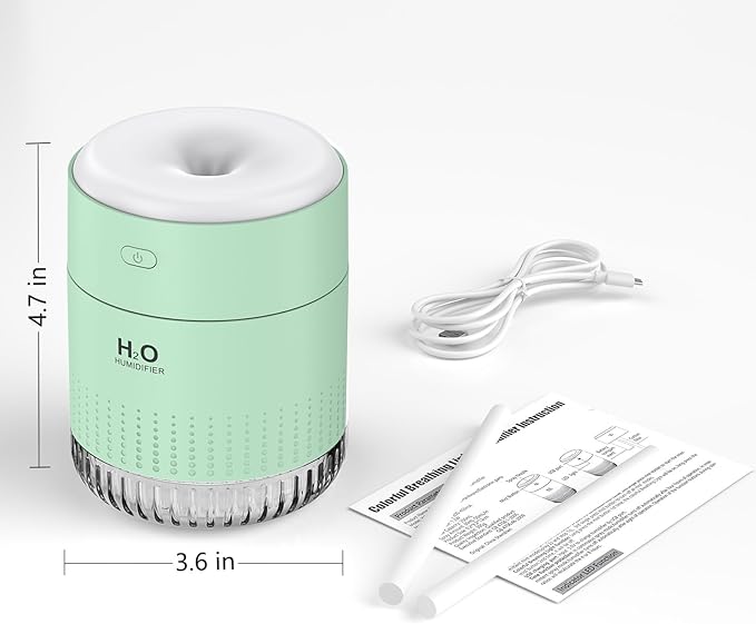 Small Humidifiers for Bedroom 350ml Mini Portable Humidifier for Travel Plants - Image 9