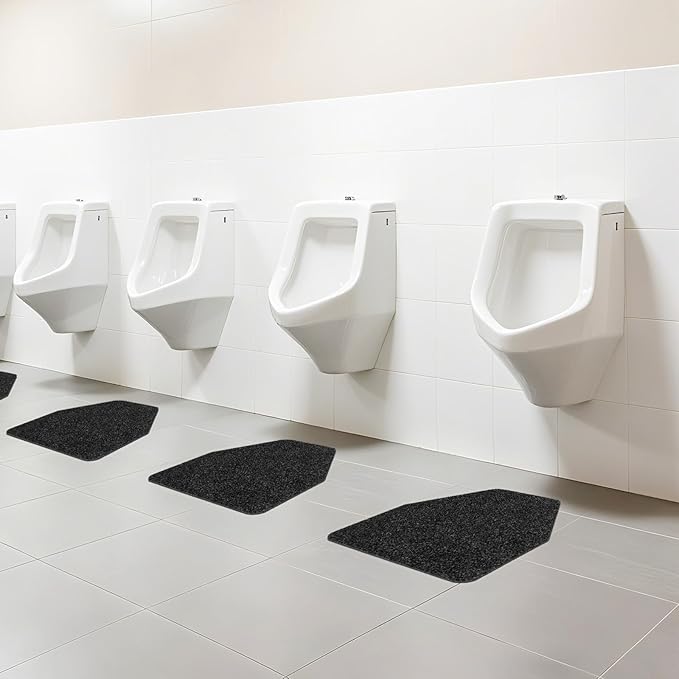 6 Pack Commercial Urinal Mats, Non-Slip Urinal Floor Mat - Image 2