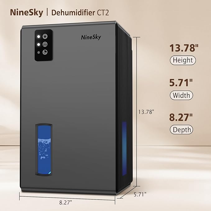 NineSky Dehumidifiers for Home, 95 OZ Water Tank, Dehumidifiers for Bathroom - Image 2