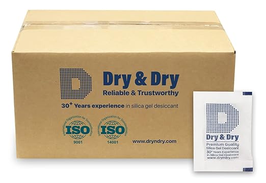 Dry & Dry 5 Gram Silica Gel Packets, Desiccants by DryDry