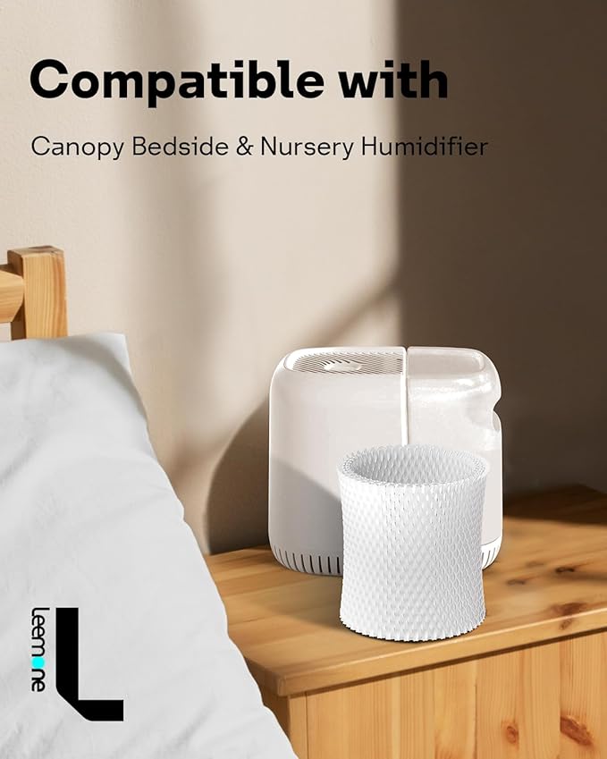 Leemone 4-Pack Bedside Humidifier Filter Replacement Compatible - Image 2