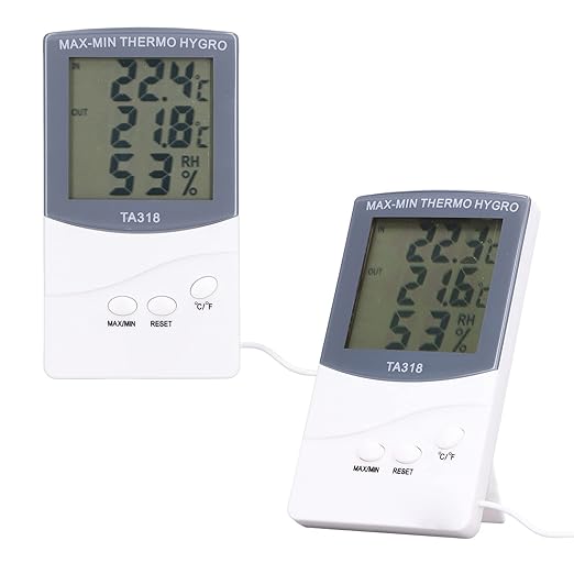 Indoor Outdoor Thermometer, Accurate Digital Hygrometer Indoor Thermometer - Image 6