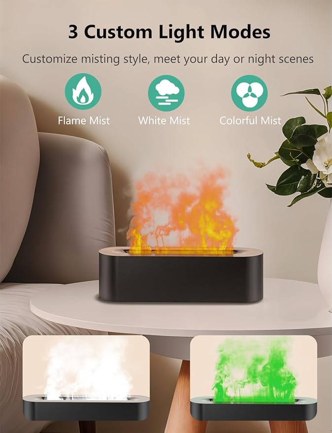 Flame Air Diffuser, Humidifier, Essential Oil Diffuser - Image 5