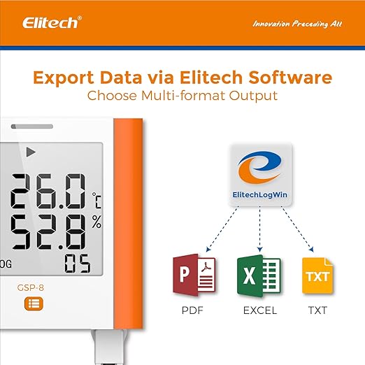 Elitech 100, 000 Points Digital Temperature Humidity Data Logger Medical - Image 3