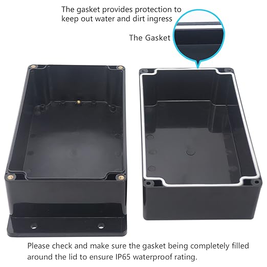 Zulkit Junction Box ABS Plastic Dustproof Waterproof IP65 Universal Electrical - Image 4