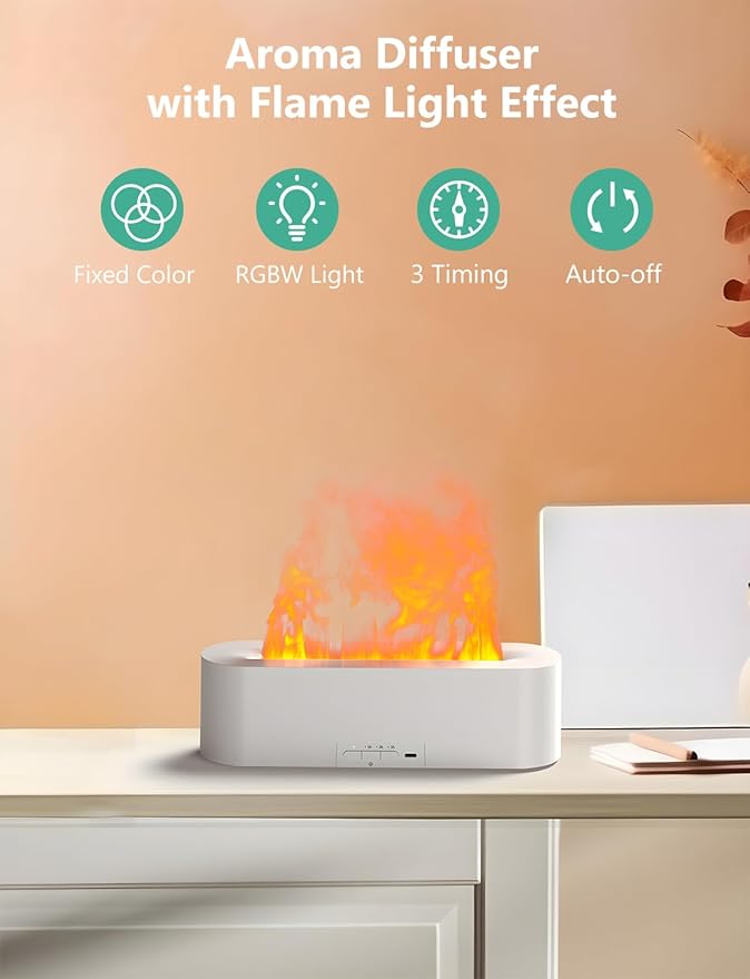 Flame Air Diffuser, Humidifier, Essential Oil Diffuser - Image 2
