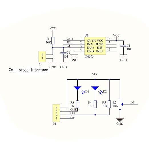 5 Pieces of LM393 3.3V-5V Soil Moisture Detection Sensor, Soil Humidity Sensor - Image 5