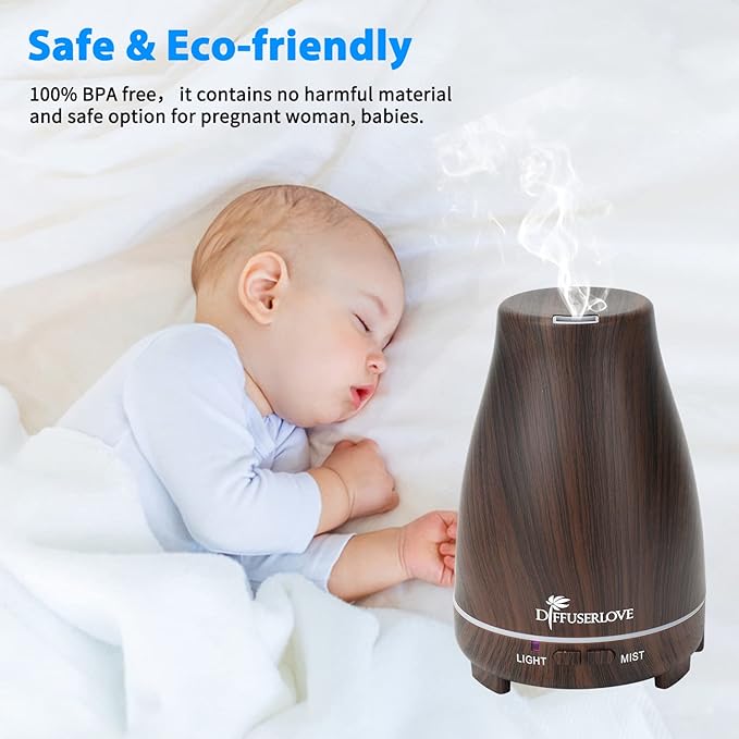 Diffuserlove Essential Oil Diffusers 200ML, Remote Control Aromatherapy Diffuser - Image 4