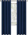MYSKY HOME Navy Blue Curtains 84 Inches Long Blackout Curtains by MYSKYHOME