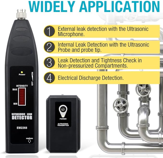 allsun Pro Ultrasonic Leaking Detector Transmitter Auto Noise Finder, - Image 2