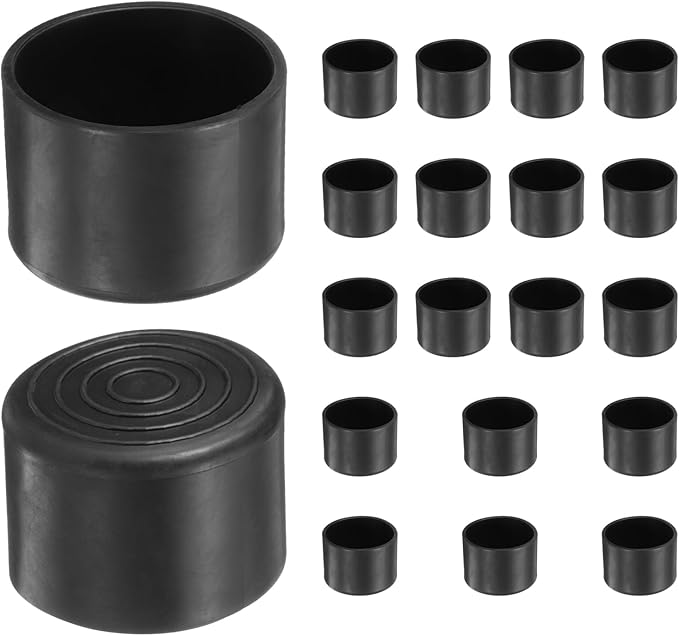 uxcell 20pcs Round Chair Leg Caps 42mm/1.7" PVC Chair Leg Floor Protectors by uxcell