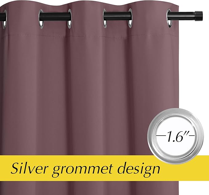 NICETOWN Heat Blocking Blackout Thermal Insulated Door Curtain, Privacy Room - Image 5