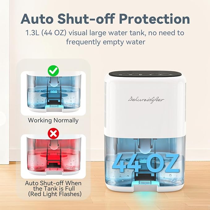 Small Dehumidifier for Home 44OZ Quiet - Image 3
