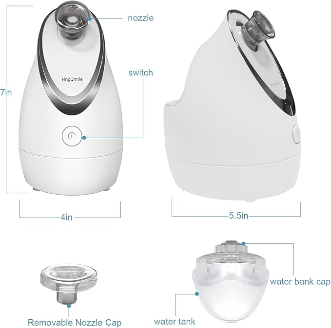 Kingsmile Facial Steamer for Face, 3 in 1 Face Steamer for Facial Deep Cleaning - Image 9