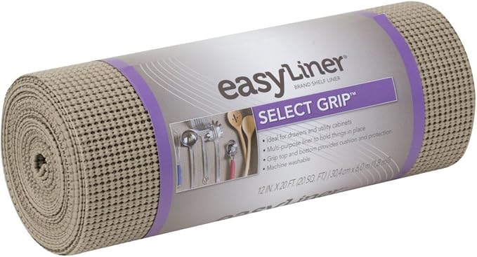 Duck Non-Adhesive Shelf Liner Select Grip EasyLiner, 12-inch x 20 Feet by DuckBrand