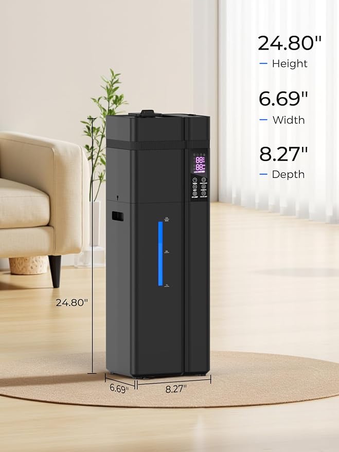 13L/3.43Gal Humidifier Large Room, 800ft² Coverage, 100H Runtime, Auto Humidity - Image 9