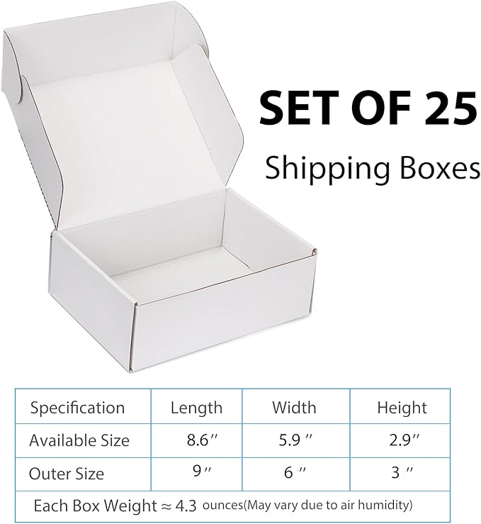 Small Shipping Boxes 9x6x3 Inch - Image 2
