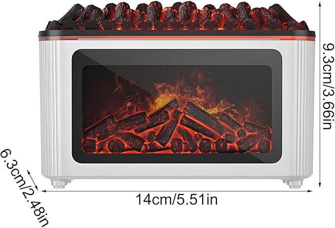 Fireplace Diffuser - 160ml Ultrasonic Quiet Home Decor - Image 6
