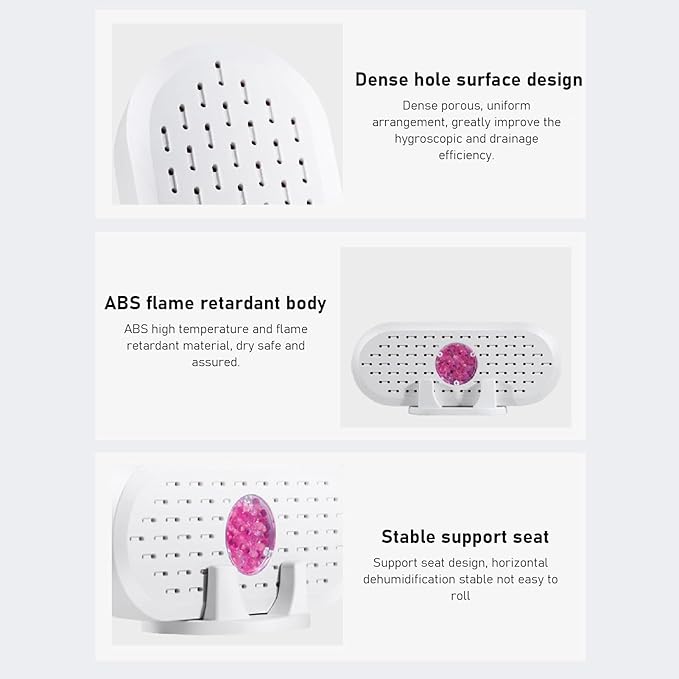 Small Dehumidifier, Portable Mini Humidity Absorbers, ABS 5W 6V Effective White - Image 6