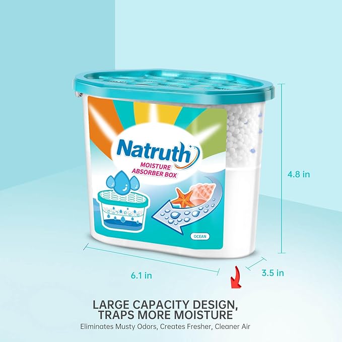 NATRUTH Moisture Absorbers 6 pack, 12.5Oz Portable Humidity Absorber Boxes - Image 5