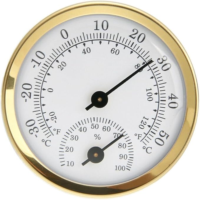 TEAMWILL Mini Analog Thermometer Hygrometer Humidity Meter Room Indoor - Image 4